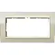 Gira 1002771 afdekraam 2-voudig Event Clear zand glans/creme glans