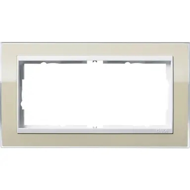 Gira 1002773 afdekraam 2-voudig Event Clear zand glans/wit glans