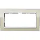 Gira 1002773 afdekraam 2-voudig Event Clear zand glans/wit glans
