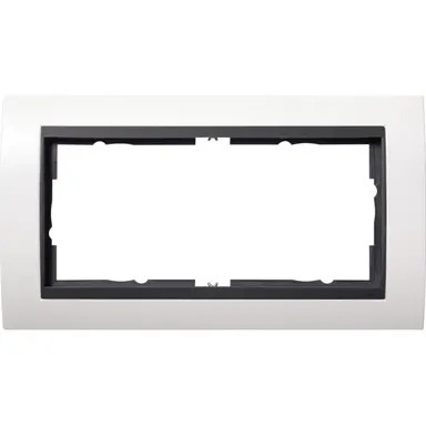 Gira 1002808 afdekraam 2-voudig Event wit glans/antraciet mat