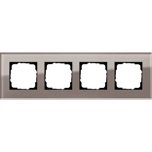 Gira 0214122 afdekraam 4-voudig Esprit glas umbra