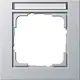 Gira 109125 afdekraam 1-voudig tekstkader E2 aluminium mat