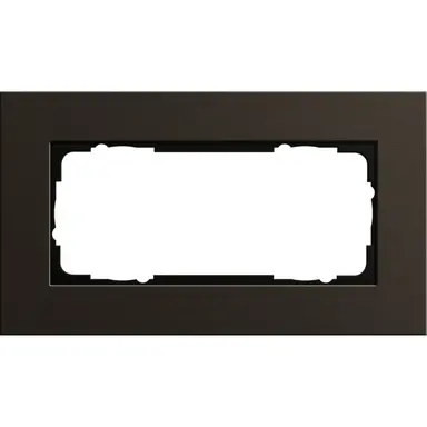 Gira 1002127 afdekraam 2-voudig Esprit aluminium bruin