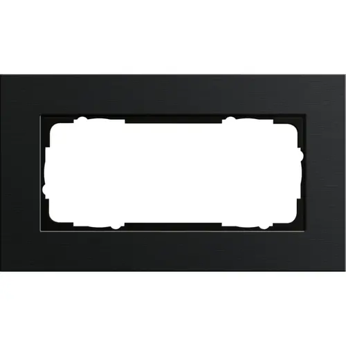 Gira 1002126 afdekraam 2-voudig Esprit aluminium zwart
