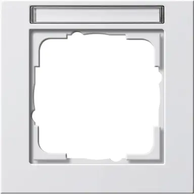 Gira 109129 afdekraam 1-voudig tekstkader E2 wit glans