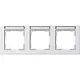 Gira 109322 afdekraam 3-voudig horizontaal tekstkader E2 wit mat