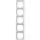 Gira 111529 afdekraam 5-voudig verticaal tekstkader E2 wit glans