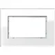 Gira 100112 afdekraam 1.5-voudig Esprit glas wit