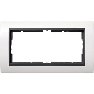 Gira 100207 afdekraam 2-voudig Event wit mat/antraciet mat