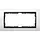 Gira 100207 afdekraam 2-voudig Event wit mat/antraciet mat