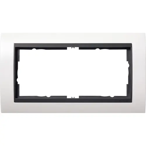 Gira 100207 afdekraam 2-voudig Event wit mat/antraciet mat