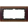 Gira 100213 afdekraam 2-voudig Event Opaque donkerbruin mat/antraciet mat