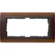 Gira 100213 afdekraam 2-voudig Event Opaque donkerbruin mat/antraciet mat