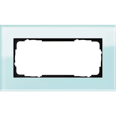 Gira 100218 afdekraam 2-voudig Esprit glas mint