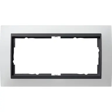 Gira 100224 afdekraam 2-voudig Event Opaque wit mat/antraciet mat