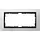 Gira 100224 afdekraam 2-voudig Event Opaque wit mat/antraciet mat