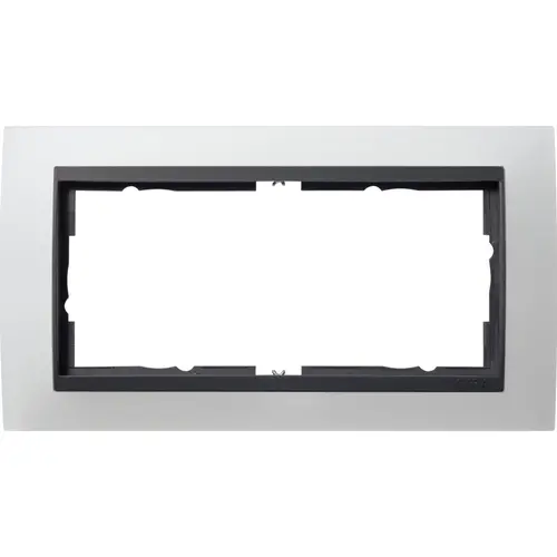Gira 100224 afdekraam 2-voudig Event Opaque wit mat/antraciet mat