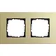 Gira 0212217 afdekraam 2-voudig Esprit aluminium lichtgoud