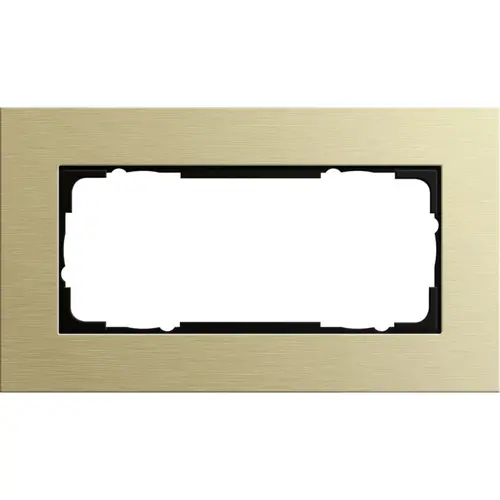 Gira 1002217 afdekraam 2-voudig Esprit aluminium lichtgoud
