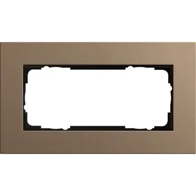 Gira 1002221 afdekraam 2-voudig Esprit linoleum-multiplex lichtbruin