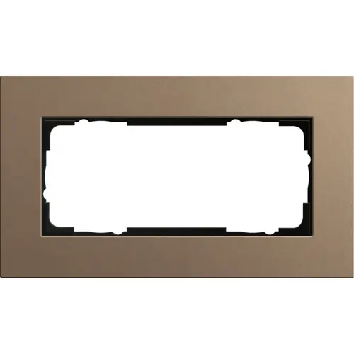 Gira 1002221 afdekraam 2-voudig Esprit linoleum-multiplex lichtbruin