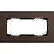 Gira 1002223 afdekraam 2-voudig Esprit linoleum-multiplex donkerbruin