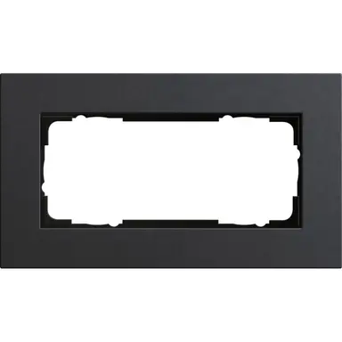 Gira 1002226 afdekraam 2-voudig Esprit linoleum-multiplex antraciet