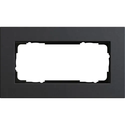 Gira 1002226 afdekraam 2-voudig Esprit linoleum-multiplex antraciet