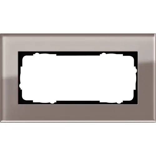 Gira 1002122 afdekraam 2-voudig Esprit glas umbra