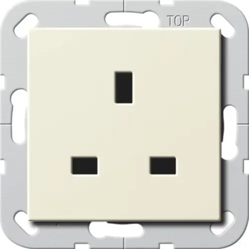 Gira 277601 wandcontactdoos British Standard verhoogde aanraakbeveiliging 13/250v Systeem 55