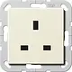 Gira 277601 wandcontactdoos British Standard verhoogde aanraakbeveiliging 13/250v Systeem 55