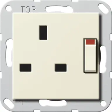 Gira 277801 wandcontactdoos British Standard verhoogde aanraakbeveiliging 13/250 s cwgSysteem 55