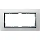 Gira 100250 afdekraam 2-voudig Event Opaque wit mat/aluminium mat