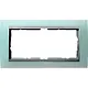 Gira 100251 afdekraam 2-voudig Event Opaque mint mat/aluminium mat