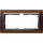 Gira 100259 afdekraam 2-voudig Event Opaque donkerbruin mat/aluminium mat