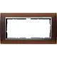 Gira 100259 afdekraam 2-voudig Event Opaque donkerbruin mat/aluminium mat