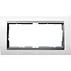 Gira 100271 afdekraam 2-voudig Event wit mat/aluminium mat