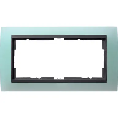 Gira 100285 afdekraam 2-voudig Event Opaque mint mat/antraciet mat