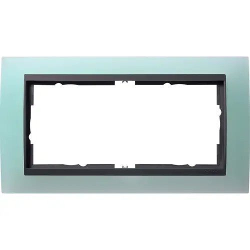 Gira 100285 afdekraam 2-voudig Event Opaque mint mat/antraciet mat