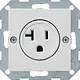 Gira 048703 wandcontactdoos nema 5-20r Systeem 55