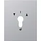 Gira 009730 afdekplaat pylsymbool wd