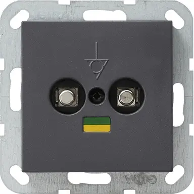 Gira 040528 wandcontactdoos 2-voudig potvereff antraciet Systeem 55