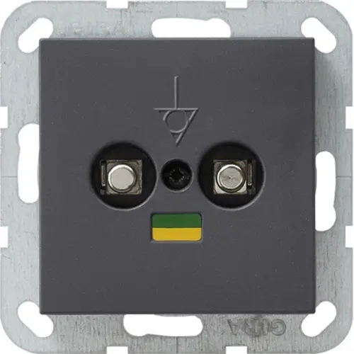 Gira 040528 wandcontactdoos 2-voudig potvereff antraciet Systeem 55