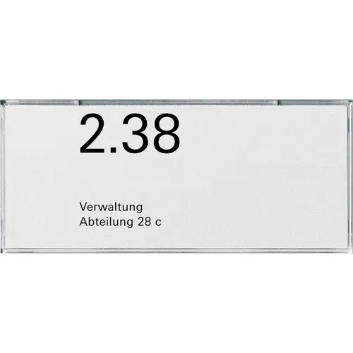 Gira 107200 deur/info bordje 2-voudig d wit