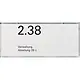 Gira 107200 deur/info bordje 2-voudig d wit