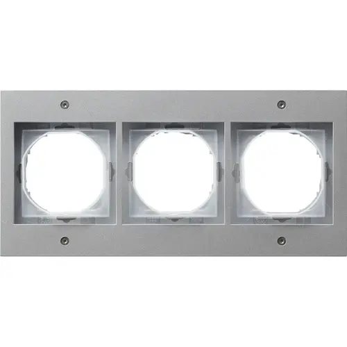 Gira 021365 afdekraam 3-voudig TX44 aluminium