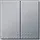 Gira 012865 drukvlakschakelaar wissel-wisselschakelaar TX44 aluminium