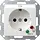 Gira 045127 wandcontactdoos randaarde osb tekstkader Systeem 55