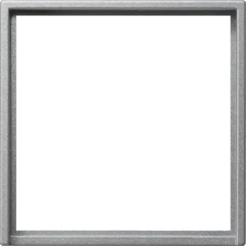 Gira 028226 adapterraam met vierkante uitsparing 50x50 Systeem 55 aluminium mat