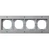 Gira 021465 afdekraam 4-voudig TX44 aluminium